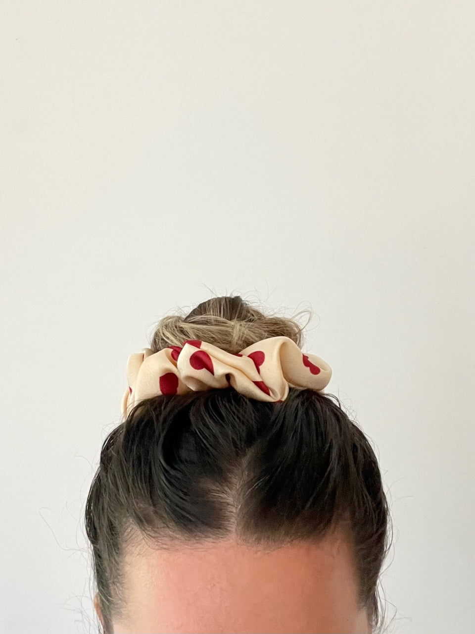 Valentine Satin Scrunchie - Cupid