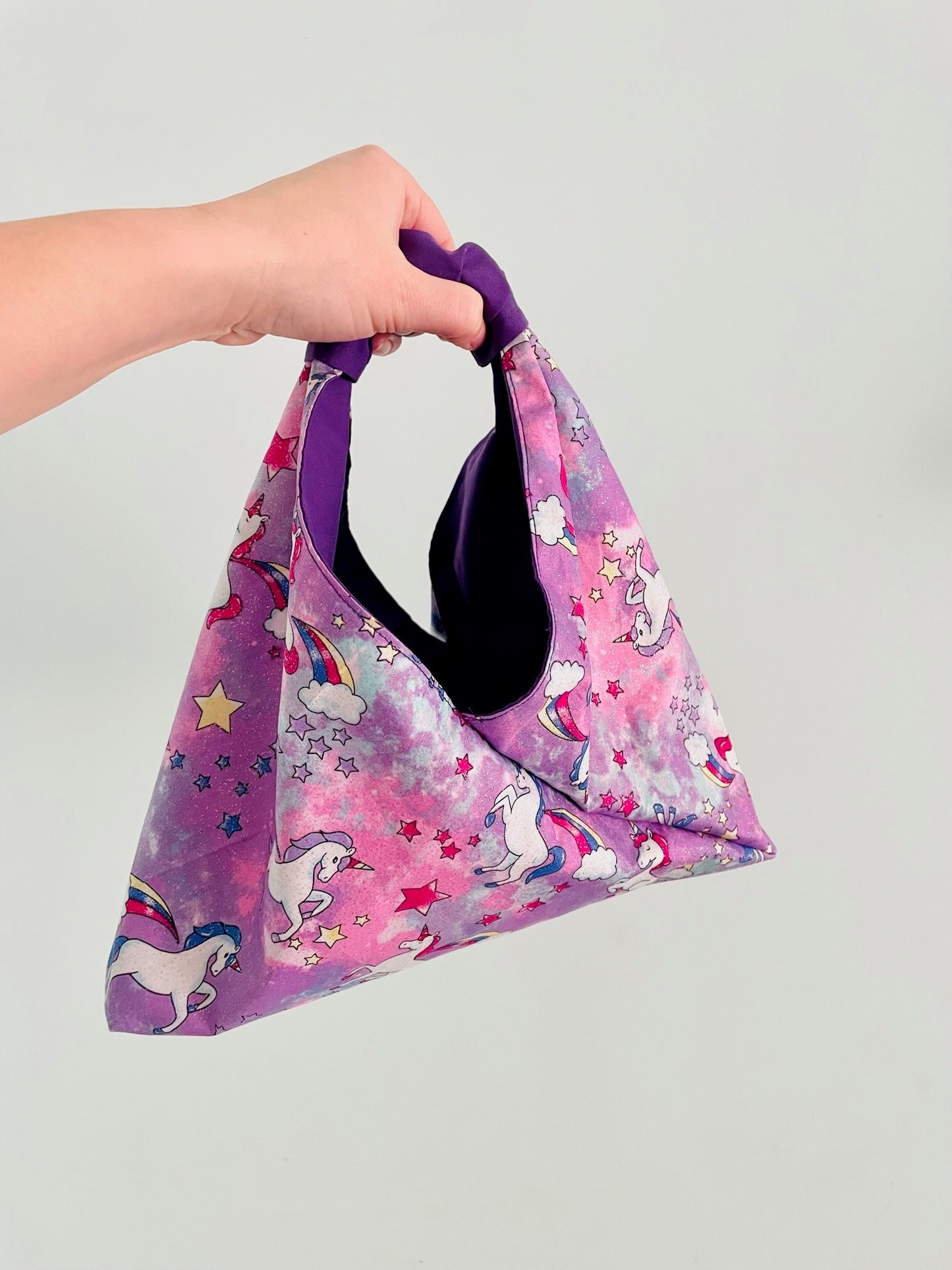 Unicorn Tote Bag & MINI Bow Scrunchie Set