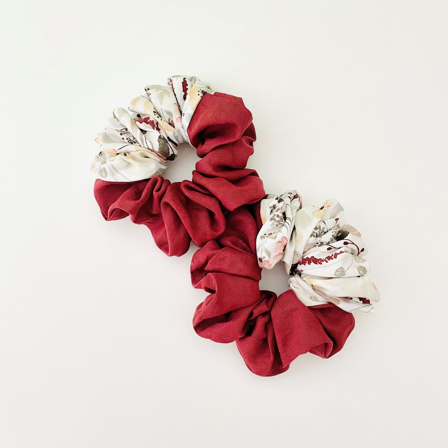 Duotone Jennifer Raspberry Scrunchie
