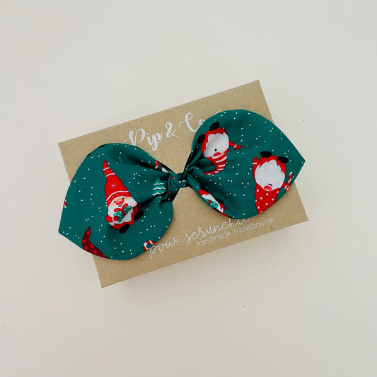 Christmas Bow Scrunchie - Santa