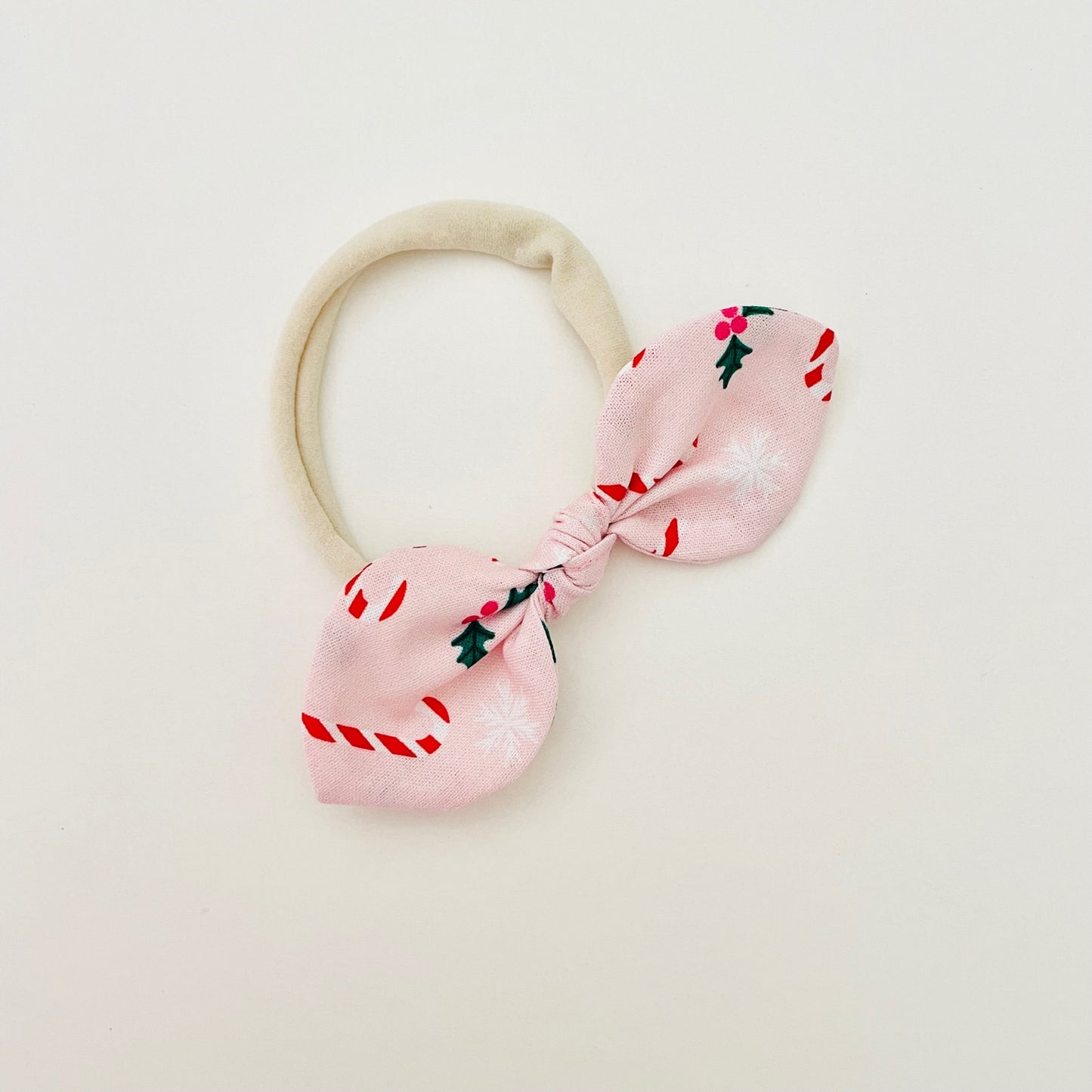 Christmas Baby Bow Headband - Candycane