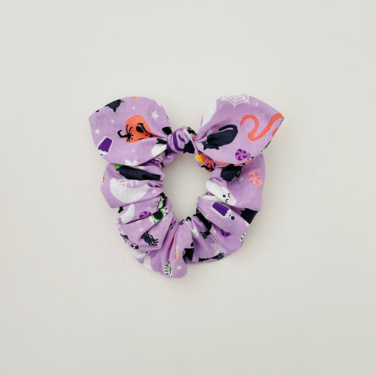 Halloween MINI Bow Scrunchie - Spooky