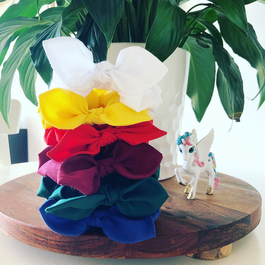 Bow Scrunchies - Back to School