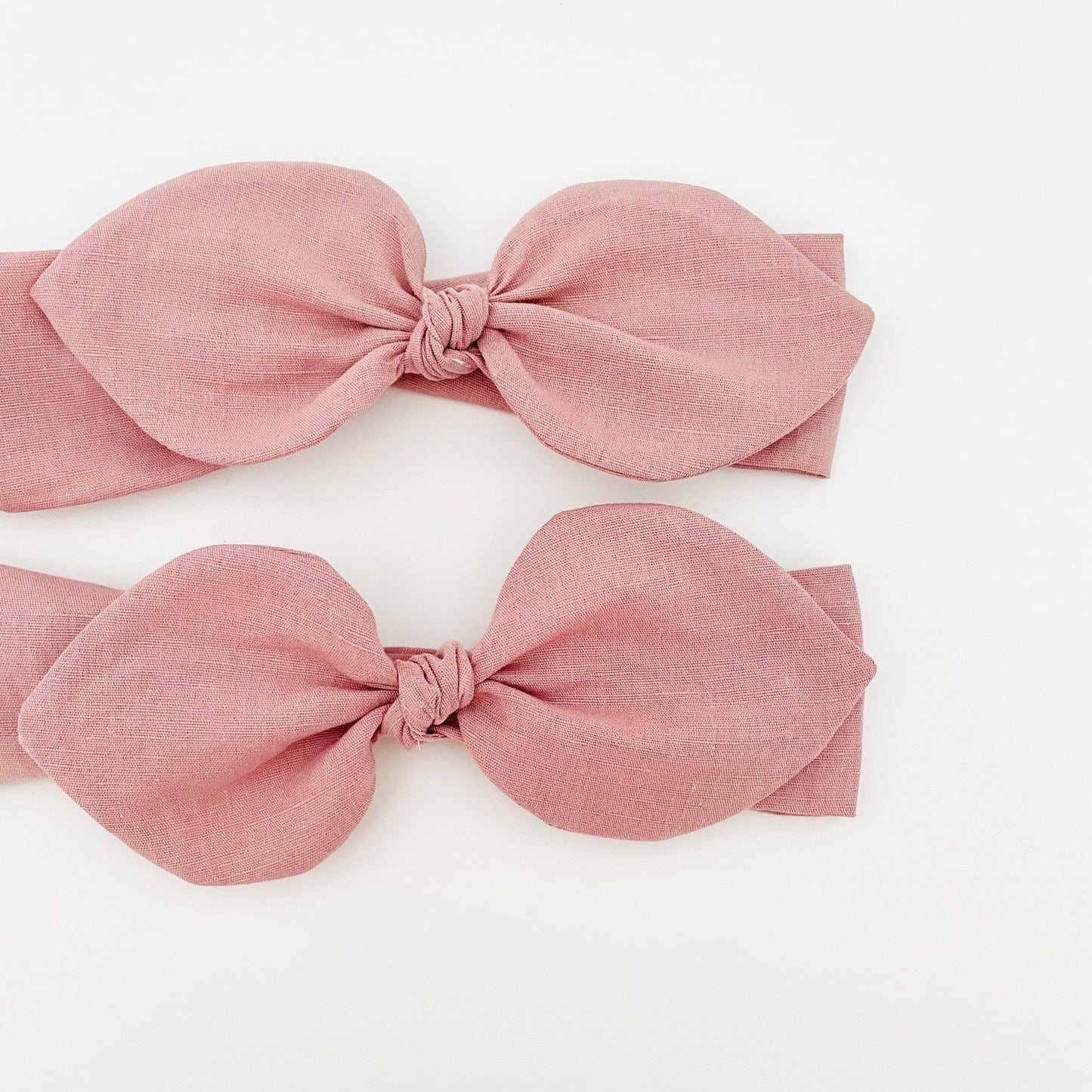 Bow Headband - Linen Soft Pink