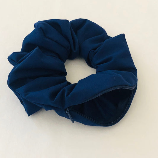 Secret Stash Scrunchie - Navy