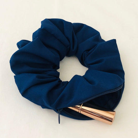 Secret Stash Scrunchie - Navy