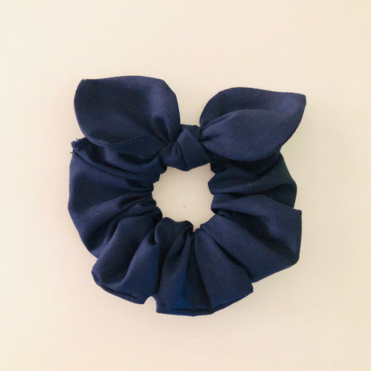 MINI Bow Scrunchie - Navy