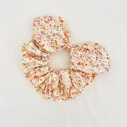 Bow Scrunchie - Yellow Poppy