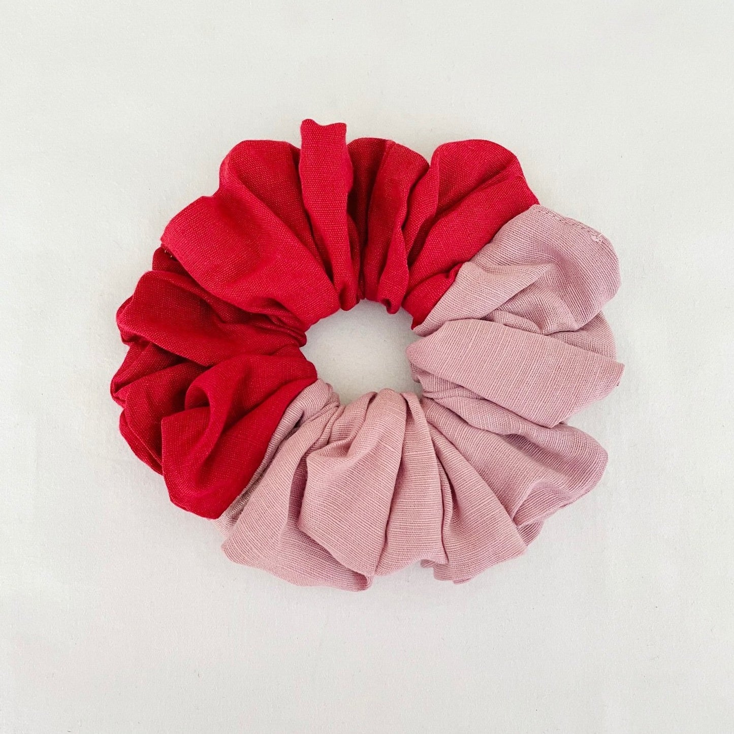 Duotone Red & Pink Scrunchie