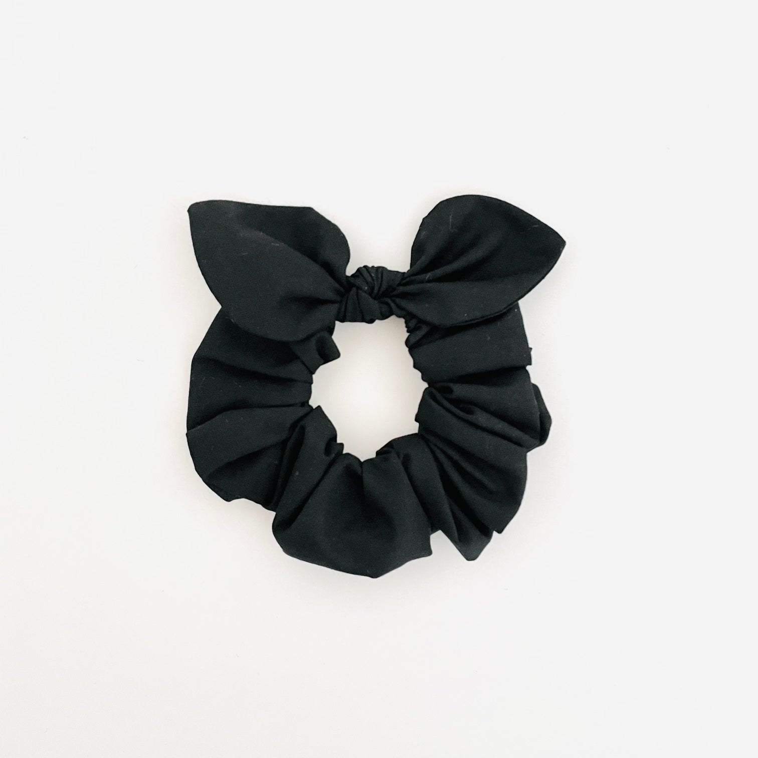 MINI Bow Scrunchie - Jet Black – Pip & Co. Scrunchies