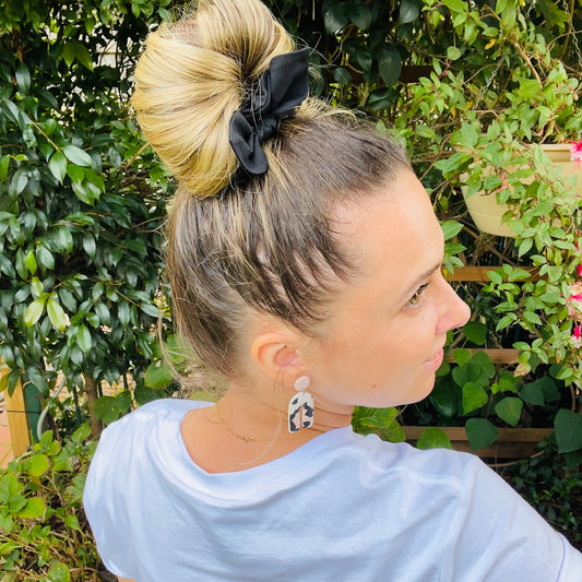 MINI Bow Scrunchie - Jet Black