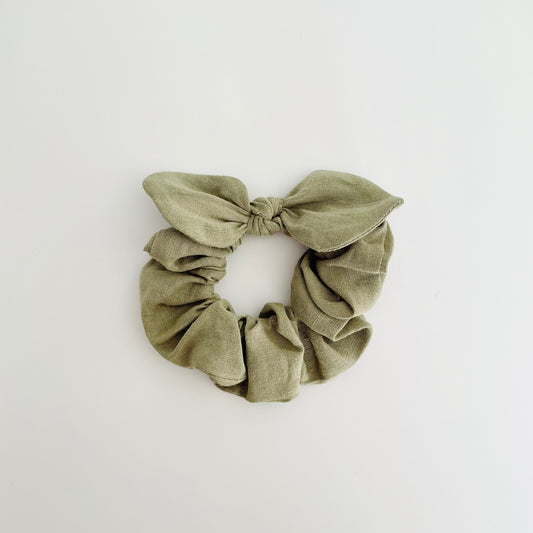 MINI Bow Scrunchie - Linen Sage