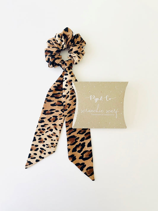 Scrunchie Scarf - Cheetah