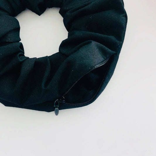 Secret Stash Scrunchie - Jet Black