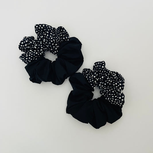 Duotone Black on Black Scrunchie