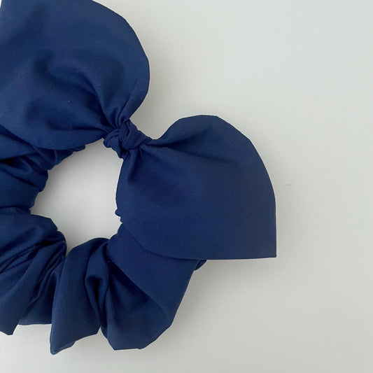 Bow Scrunchie - Navy