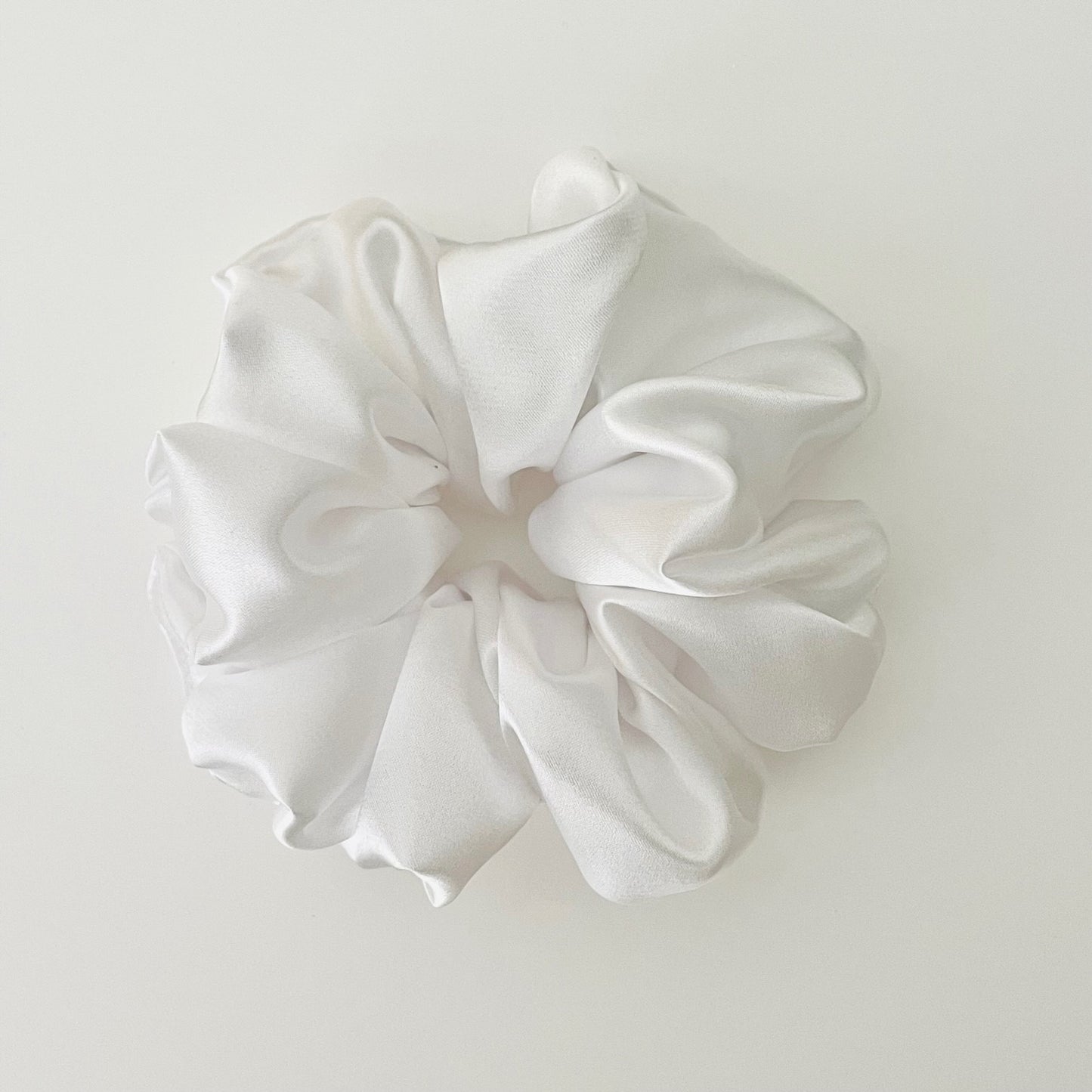 Satin Scrunchie - White