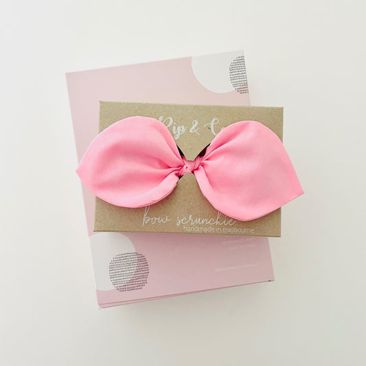 Bow Scrunchie - Rose