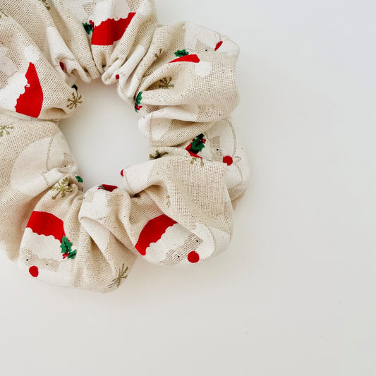 Christmas Basic Scrunchie - Santa