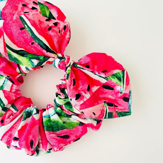 Bow Scrunchie - Watermelon